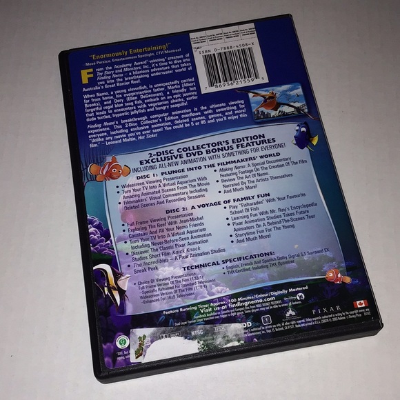 Finding Nemo DVD - 2 Disc Collector's Edition 5 for $25 DVDs - Picture 2 of 4